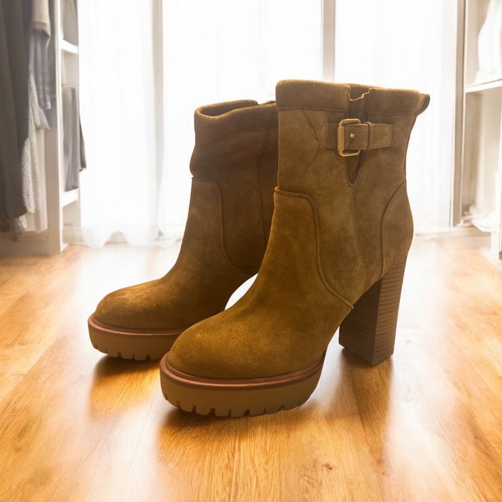 Veronica Beard Hannigan lug-sole ankle boot